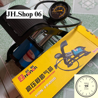 bơm hơi đạp chân 2 xi lanh Honor hàng cao cấp taiwan (xe máy)