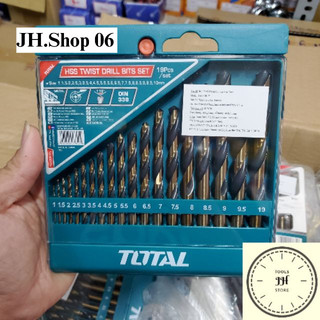 1-10mm Bộ mũi khoan kim loại HSS 19 chi tiết Total TACSD0195