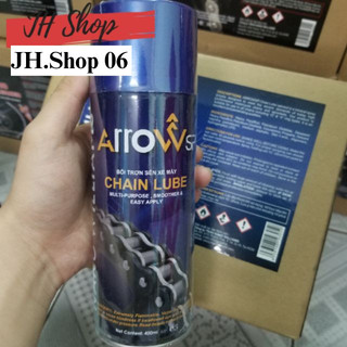 Chai bôi trơn sên xe máy arrows chain lube 400ml