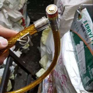 Khóa dây xe máy loại cáp lớn