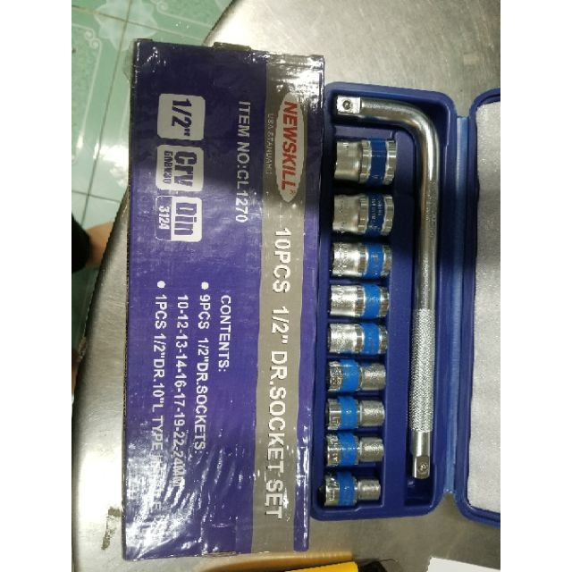 Bộ tuýp 10 món cần L NEWSKILL-USA