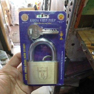 Khóa việt tiệp treo đồng bấm 01601
