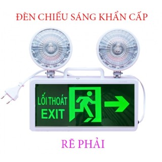 Đèn sự cố kết hợp exit led - khẩn cấp emergency - thoát hiểm