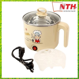 Ca nấu mì siêu tốc - 18cm - có vỉ hấp trứng