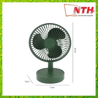 Quạt sạc super fs21 để bàn , gấp gọn tiện dụng , 3 chế độ gió