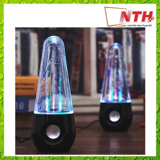 Loa máy vi tính loa nghe nhạc phun nước 3d theo điệu nhạc hình trụ