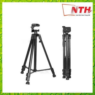 CHÂN GIÁ ĐỠ TRIPOD 3366 CAO 150cm CÓ TAY CẦM KÈM ĐẾ KẸP