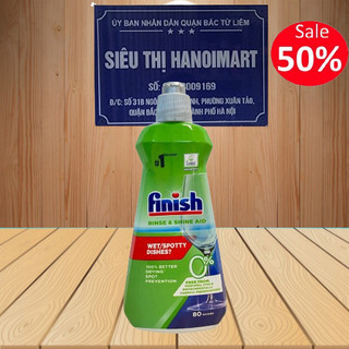Nước trợ xả Finish Eco 0% Nhập khẩu Đức, Nước làm bóng hữu cơ eco 400ml