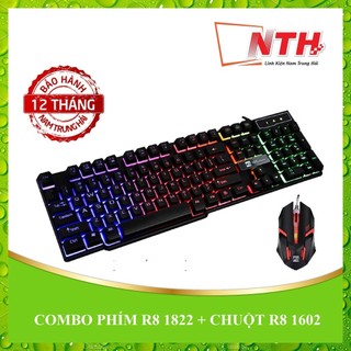 COMBO PHÍM CHUỘT CHUYÊN GAME R8 1822 + CHUỘT R8 1602