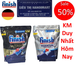 Viên rửa bát Finish Quantum max 60 viên, viên finish quantum Loại mạnh nhất cho máy rửa bát