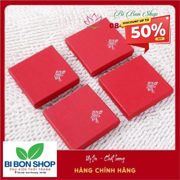 Hộp giấy vuông đỏ (BI BON SHOP)