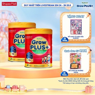 Combo 2 sữa bột nutifood growplus+ đỏ trên 2 tuổi - grow plus+