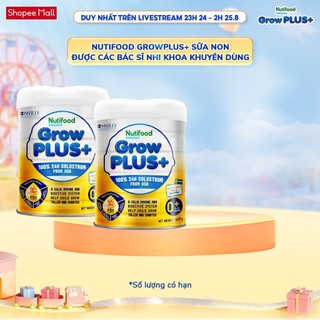 Combo 2 sữa bột nutifood growplus+ vàng 0-12 tháng