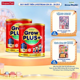Combo 2 sữa bột nutifood growplus+ đỏ trên 1 tuổi - grow plus+