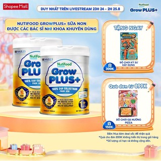 Combo 2 Sữa non GrowPLUS+ trên 1 tuổi Singapore tăng cường hệ miễn dịch và hấp thu chất dinh dưỡng