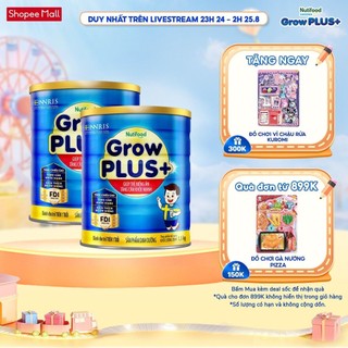 Combo 2 sữa bột nutifood growplus+ xanh 1.5kg - trên 1 tuổi - tăng cân khỏe mạnh