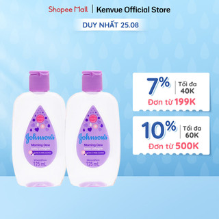Combo 2 Chai Nước Hoa Cho Bé Johnson's Baby Cologne Hương Ban Mai Morning Dew Baby Cologne 125ml