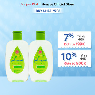 Combo 2 Chai Nước Hoa Cho Bé Johnson's Baby Cologne Hương Ngày Hè Summer Swing Baby Cologne 125ml
