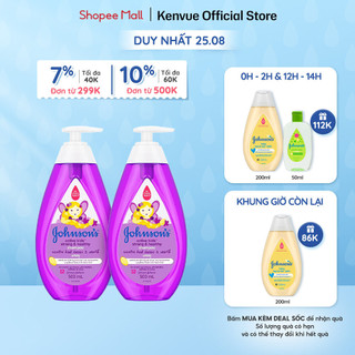 Combo 2 Chai Dầu Gội Johnson"s Chắc Khỏe Cho Bé Gái - Dung tích 500mlx2