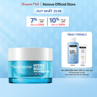 Kem dưỡng cấp ẩm ban đêm Neutrogena Hydro Boost Hyaluronic Acid Night Cream 50g