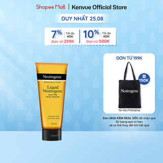 Nước rửa mặt Neutrogena dịu nhẹ 100ml (cho mọi loại da)