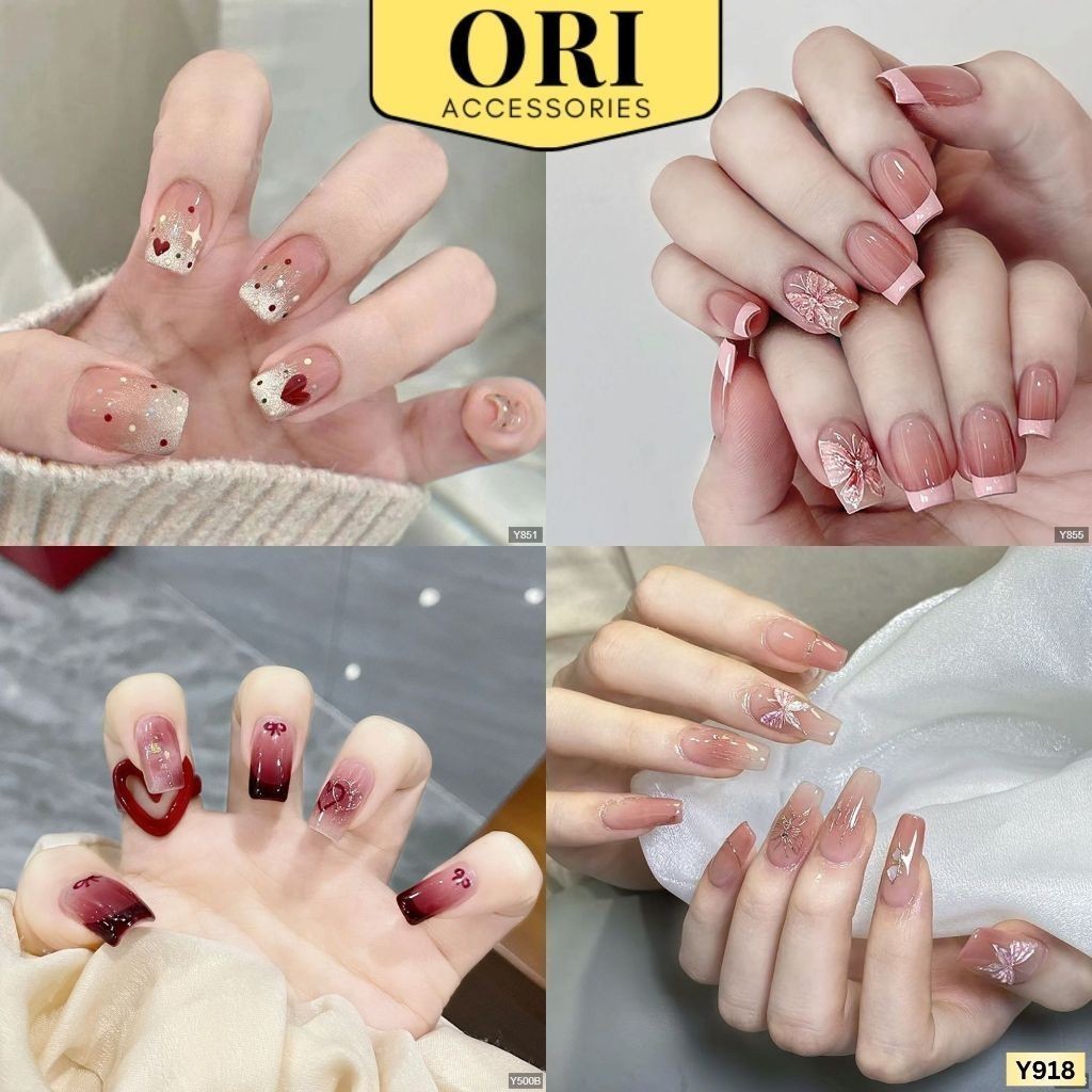 Móng Tay Giả Nail Box Họa Tiết 3D Cá Tính Thời Trang ORI ACCESSORIES Y918 | BigBuy360 - bigbuy360.vn