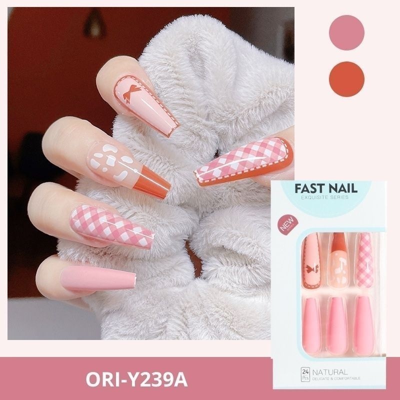 Móng Tay Giả Nail Box Họa Tiết 3D Mẫu Mới Thời Trang Phong Cách ORI ACCESSORIES Y911 | BigBuy360 - bigbuy360.vn