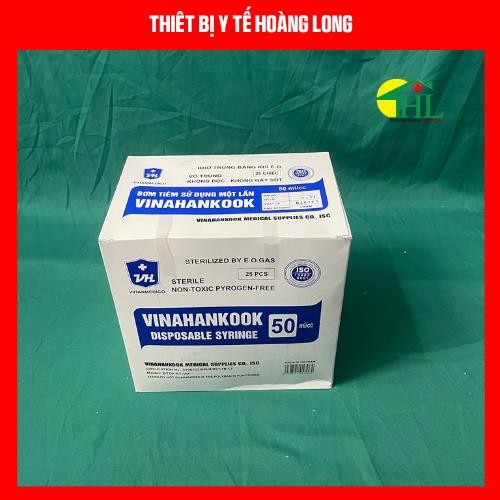 [Bán lẻ 10 chiếc] Bơm tiêm 1 lần Vinahankook 50ml