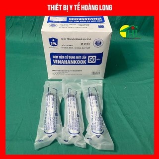 [Bán lẻ 10 chiếc] Bơm tiêm 1 lần Vinahankook 50ml