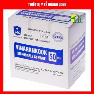 [Bán lẻ 10 chiếc] Bơm tiêm 1 lần Vinahankook 50ml