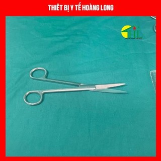 Kéo y tế cong nhọn 2 đầu 12cm - kéo cắt chỉ pakistan