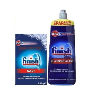 Combo Muối rửa bát Finish 1.5kg + Nước làm bóng finish 1150ml - HANOIMART