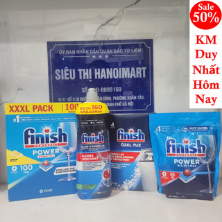 Viên rửa bát finish 48 viên all in 1 max - hanoimart