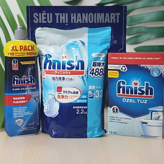 Combo Bột rửa bát Finish 2,2kg + bóng finish 800ml + muối Finish 1.5kg - HANOIMART