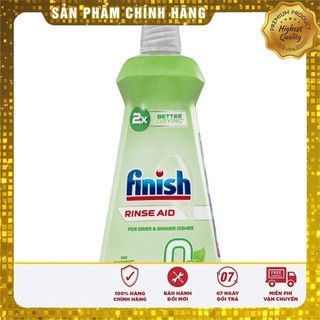 Nước làm bóng Finish Eco 0% 400ml , Rinse Aid 800ml, dung dịch dầu bóng bát
