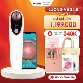 Máy hút mụn đầu đen tích hợp CAMERA SOI DA TÌM MỤN ẩn Zoom X20 Maxcare Max666PRO cao cấp Kết nối App
