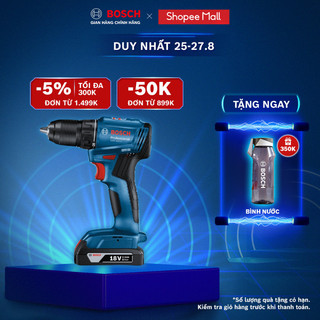 Máy khoan vặn vít dùng pin bosch gsr 185-li + phụ kiện