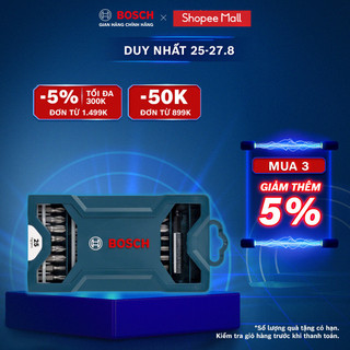 Bộ mũi tua vít đa năng Bosch 25 món (xanh dương)