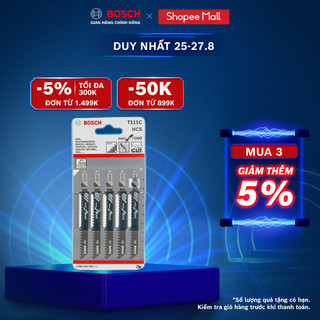 Lưỡi cưa lọng Bosch bộ 5 lưỡi