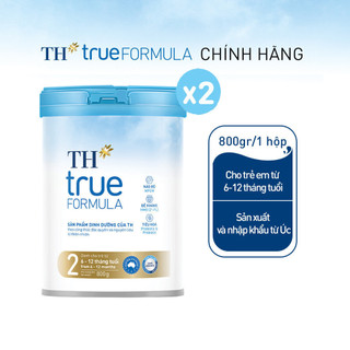 Combo 2 sản phẩm dinh dưỡng công thức cho trẻ từ 6 đến 12 tháng tuổi th true fomrula 2 800 g