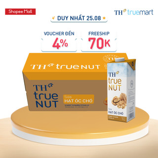 Thùng 12 hộp sữa hạt óc chó TH true NUT 1 L (1 L x 12)