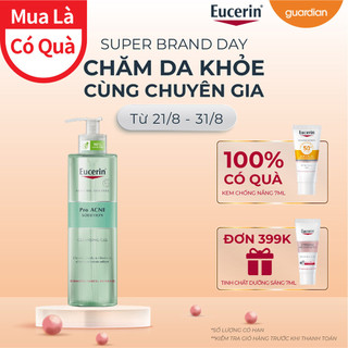 Gel Rửa Mặt Giảm Mụn Eucerin ProAcne Solution Cleasing Gel 400ml