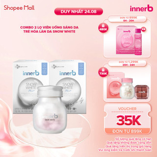Combo 2 thực phẩm bảo vệ sức khỏe InnerB Snow White (56 viên x 2)