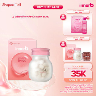 Thực phẩm bảo vệ sức khỏe InnerB Aqua Bank (giữ ẩm cho da từ Axit Hyaluronic) lọ 56viên