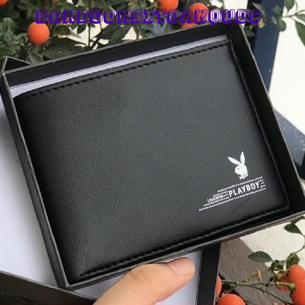 Ví nam hàng hiệu Playboy chất da đẹp thời trang cao cấp, Bóp ví da PU xịn nhiều ngăn đẳng cấp nam tính, Ví Nam Da Mềm