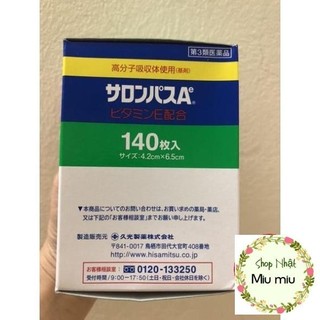 HỘP 140 MIẾNG DÁN SALONPAS CỦA NHẬT