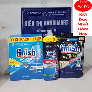 Viên rửa bát Finish All in 1 100 viên hoăc 60 viên finish Ultimate 16 in 1