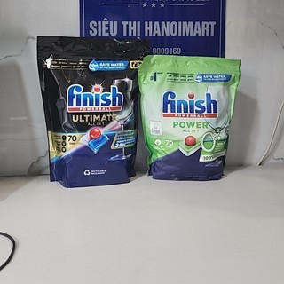Viên rửa bát Finish Quantum Utimate 60 viên, 70 viên finish Hữu cơ không mùi
