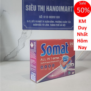 Muối làm mềm nước Somat 2.4kg (combo 2 hộp 1,2kg)