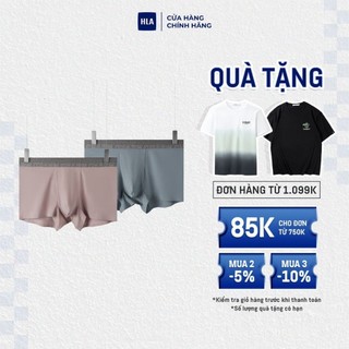 HLA - Bộ 2 quần lót nam trơn mềm mịn đàn hồi thoáng khí Two-Pack freshing solid color Underwear
